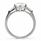 1 71 Tcw 8mm Heart Clear Cz Stainless Steel Engagement Ring