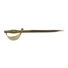 Brass Sword Letter Opener  Decorative Hilt  Office Decor  7 Inch 