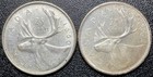 1960   1964 Canada 25 Cents Quarter Dollar  800 Canadian Silver Coin Lot