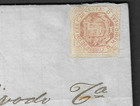 Venezuela 1868 Folded Letter Or Coverwith Medio Real Stamp To Caracas
