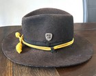 Stetson Cavalry Hat 6 7 8 Us Army Cav Hat Gold Cord Felt Campaign Trooper Usa