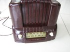 Antique Dewald 548 549 Tube Radio Bakelite Maroon Brown