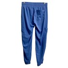 Soulful Scrubs Pants Blue Women Sz Small Jogger Wide Elastic Waistband 3502