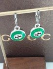 Auth Gucci Earrings Signature Stamp