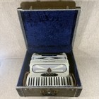 Contello 2432s 120 Bass Accordion Circa 1965 White Pearl With Case And Receipt