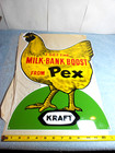 13x19 In Vintage New Kraft Pex Milk Bank Boost Adv  Sign Embossed Metal- X 153