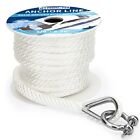 Anchor Rope Braided Anchor Line 3 8inch 50 Ft Premium Solid Braid Mfp Boat Rop