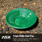 Asr Outdoor 10 Inch Gold Pan With Triple Riffles For Gold Prospecting  Green