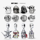 Color  Khaki - New Charm Plata De Ley 925 Silver Disney Star Warsries Mandaloria
