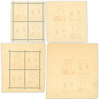 Monaco 4 Blocks Of Stamps Red Cross Tooth And Non Tooth New Stamps Price    328