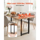 Uimoso Steel Table Legs 29 1 X 17 7 In Square 2204 Lbs Durable Set Of 2 Black