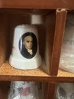 Vtg Presidential Ceramic Thimble Set 42 Wood Display Shelf- New