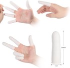 White Latex Finger Cots Finger Protectors  Disposable Finger Gloves  200-600 Pcs
