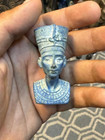 Rare Ancient Set Of 2 Egyptian Queen Nefertiti   Tutankhamun Stone Figurine Bc