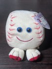 Swibco    homer    Baseball Small Plush Stuffed Animal White Red 1994 Puffkins