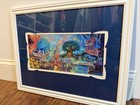 Walt Disney World 50 Year Anniversary By Eric Robison 18 X 14 Matted Litho Print