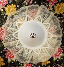 Lot Of 6 Vintage Darice Wedding Bridal Flower Bouquet 9-1 2  Cream Lace Collar 