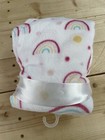 Parents Choice Baby Blanket Rainbow Dots Circles White Walmart Security Lovey