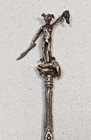 Vintage Silver Spoon Perseus Beheading Medusa Greek Mythology  800 Italy Art