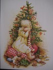Unused Vintage Greeting Card Holly Hobbie Christmas Girl Looking In Her Stocking