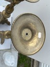 Pair Of Antique Brass Candlesticks  Made In Italy  19th 20th Century  24 In
