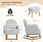 Rocking Chair Nursery W  Ottoman Footrest Upholstered Glider Rocker W  High