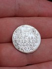 Poland Medieval Silver Coin Sigismund Iii Vasa Trojak  3 Groat  1601 Krakow