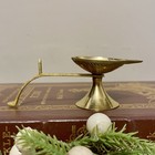 Brass Diya Panch Arti Oil Lamp Camphor Burner Hindu Puja Temple