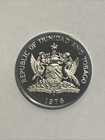 1976 Proof Trinidad And Tobago 1 Dollar From Mint Set  Proof Trinidad Coin Km 34