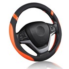  Pickup Truck Steering Wheel Cover    universal Soft Leather Non 15 5 -16  Orange