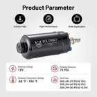 Evil Energy External Inline Fuel Pump With Bracket  Black 