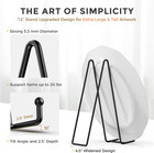 4 Pack 12 Inch Large Plate Stands holder For Display - Metal Picture Frame Holde