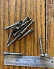 7 X 1-1 4 Wood Screws Antique Flat Head Slotted Steel American Made Screws