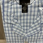 Vintage Bill Blass Pajamas Set New In Packaging Plaid Blue 100  Cotton Medium
