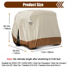 4 Passengers Golf Cart Cover Waterproof For Ezgo Club Car Yamaha Zipper Storage