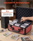Vevor Graded Card Case 3 Row 96 Psa Slab Storage Box With Lock Key 12 Dividers