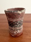 Pre-columbian Authentic Artifact Ceramic Pottery Poly-chrome Maya Cylinder 1500s
