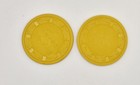 Silver Palace Casino Las Vegas Nevada 1963  0 10 Casino Chips N3972  worn 