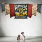 Vintage Wwii American Legion Us Veterans Banner Flag Wwi Ww1 Ww2 Military Vfw