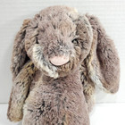 Jellycat Bashful Woodland Gray Bunny Rabbit Plush Floppy Ears Easter 12  Marbled