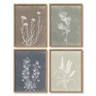  Framed Boho Wall Art Set Of 4 Wooden Wall Art For Rustic Vintage Farmhouse 
