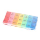 Weekly Pill Box 7 Day Medicine Tablet Organizer Dispenser Storage Container