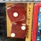 Golden Gate Casino Las Vegas Nevada Red Dice Pair Vintage 1980 s   Playing Cards
