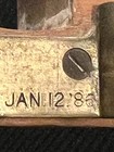 Antique Wooden Marking Gauge Mortise Marking Gauge  Brass Patent Jan 12 1886