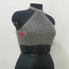 Medieval Chainmail Top 10mm Butted Ring Women s Bra Fantasy Festival Outfit