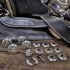 Greca Stainless Steel Juego De Chapetones Acero Monturas Charras