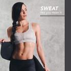 Sweet Sweat Premium Waist Trimmer Extra Coverage - Black White Xxl  60 X 11in 