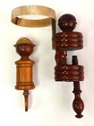 Antique Pair Sewing Clamp   Pin Cushion Device
