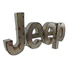 Large Recycled Metal Jeep Logo Garage Wall Decor Sign Rustic Retro 24 1 2 Inch