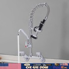 Commercial Faucet Wall Mount Kitchen Sink For Restaurant Industrial 360   Rotate 